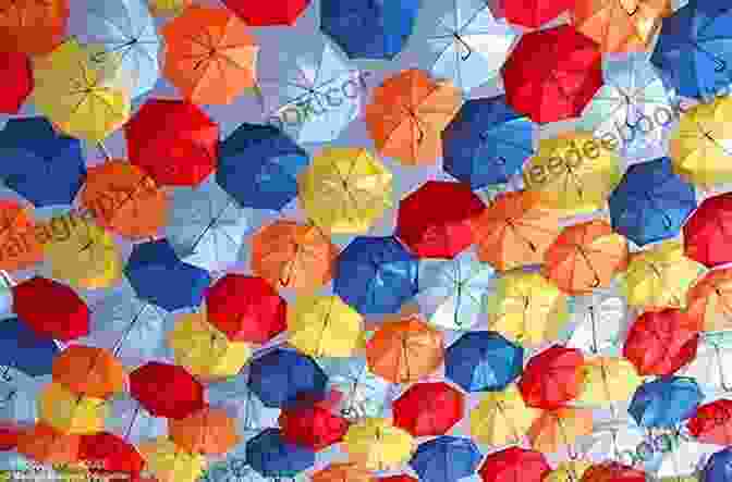 A Colorful Umbrella, Its Canopy Unfurled, Shielding A Person From The Pouring Rain. EVEN MORE RIDDLE POEMS For Ages 3 To 7 (Volume 3): Guess The Last Word