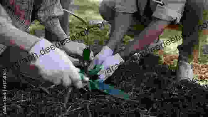 A Group Of Volunteers Participating In A Reforestation Project, Highlighting Sikkim's Dedication To Conservation WILD NATURE: Flora Fauna Of Sikkim India