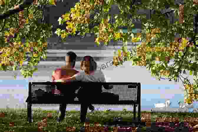 A Man And A Woman Sitting On A Park Bench, Looking Away From Each Other. The Man Is Holding A Suitcase And The Woman Is Holding A Tissue. I M Leaving You For A White Woman