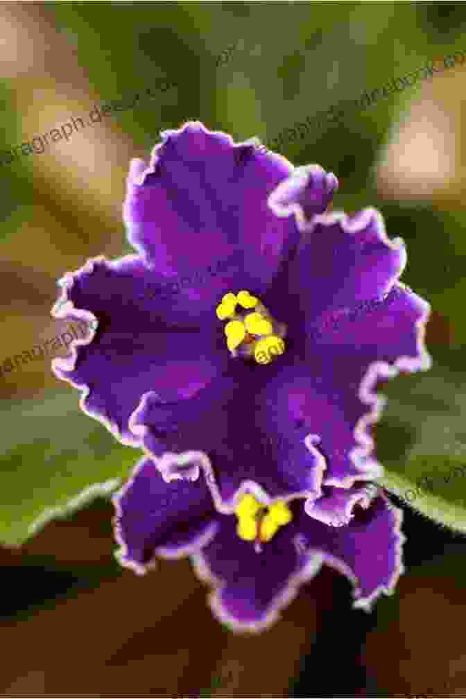 A Vibrant African Violet Plant With Clusters Of Purple Flowers. Houseplants (That Won T Kill Your Cat)