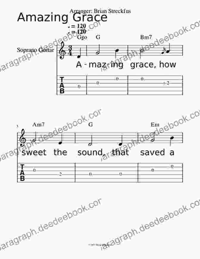 Amazing Grace Tablature Disney Songs Beginning Solo Guitar: 15 Songs Arranged For Beginning Chord Melody Style In Standard Notation And Tablature