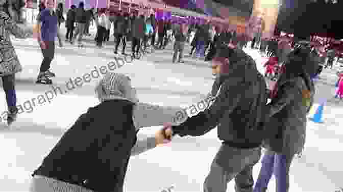 Anna And Jake Hold Hands While Ice Skating In The Town Square Of Christmas Creek Deck The Hearts (A Christmas Creek Romance 1)