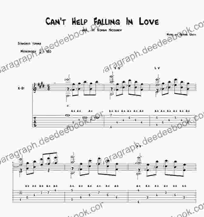 Can't Help Falling In Love Tablature Disney Songs Beginning Solo Guitar: 15 Songs Arranged For Beginning Chord Melody Style In Standard Notation And Tablature