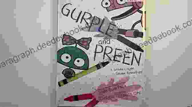 Gurple And Preen, The Two Crayon Protagonists, Setting Off On Their Cosmic Adventure. Gurple And Preen: A Broken Crayon Cosmic Adventure