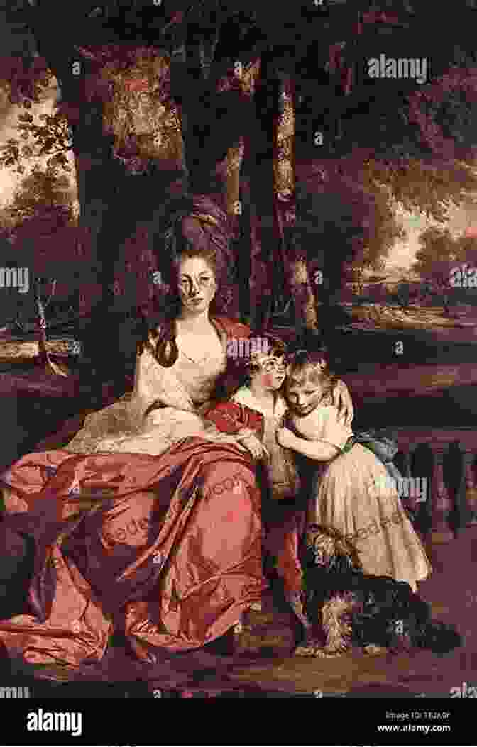 Lady Betty Delmé And Her Children, A Rococo Reproduction By Sir Joshua Reynolds, Depicting A Charming Family Scene In An Elegant Garden Setting. The Soft Colors And Delicate Brushstrokes Capture The Tenderness And Intimacy Of The Moment. Sir Joshua Reynolds: 165+ Rococo Reproductions