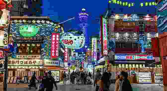 People Enjoying Street Food At Tsutenkaku Tower Anti Travel Guide Osaka: English Ver