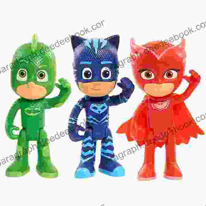 PJ Masks Characters Catboy, Owlette, And Gekko Springing Into Action Spring Into Action (PJ Masks)