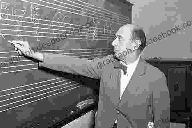 Portrait Of Arnold Schoenberg, A Pioneer Of Atonal Music. Musical Composition In The Twentieth Century