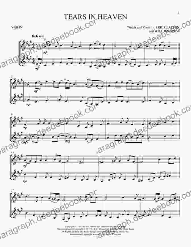 Tears In Heaven Sheet Music Disney Songs Beginning Solo Guitar: 15 Songs Arranged For Beginning Chord Melody Style In Standard Notation And Tablature