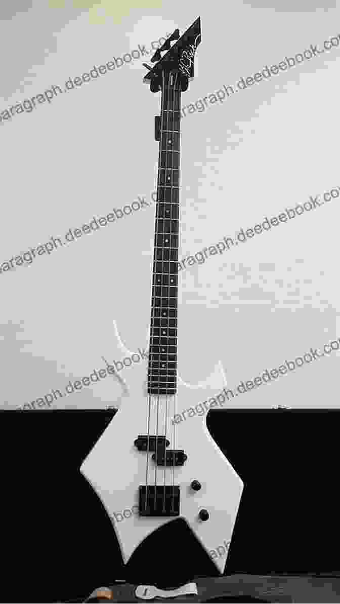 The Iii Platinum Bass Guitar In All Its Glory, Showcasing Its Sleek Contours And Premium Finish. Led Zeppelin: III Platinum Bass Guitar: Authentic Bass TAB (Alfred S Platinum Album Editions)