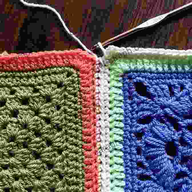 Two Mandala Motifs Being Joined Together Using Slip Stitches Crochet Mandala Afghan: How To Crochet Your Own Mandala Afghan: Crochetted Mandala Afghan Patterns